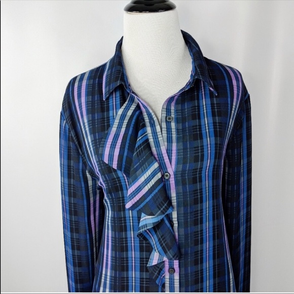 Spring into this Ruffled Shirt Dress | Size XL | Banana Republic Dress - Picture 3 of 6